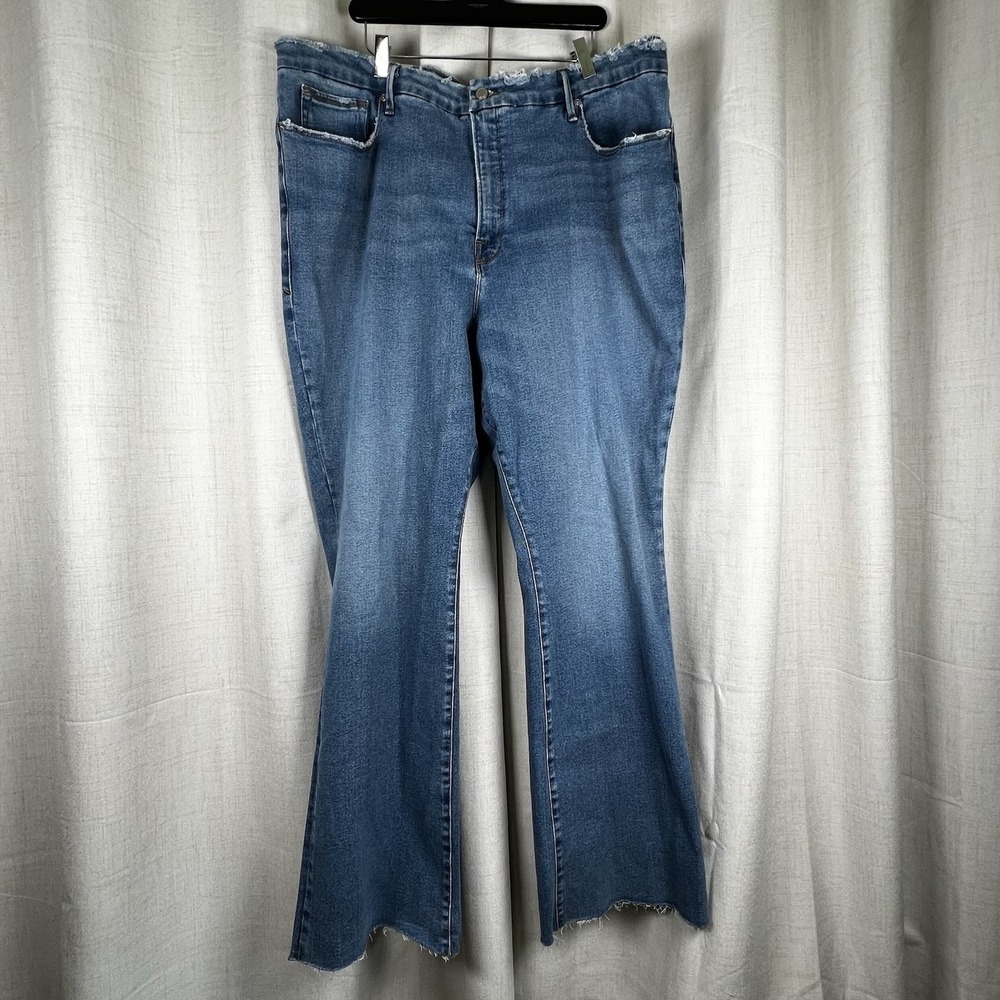 Good American Blue Boot Cut Jeans